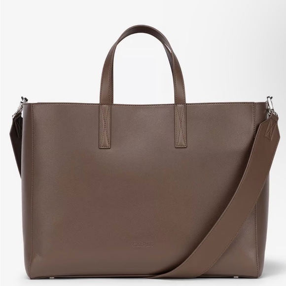 Calpak Haven Laptop Tote Bag in Espresso - Picture 1 of 5